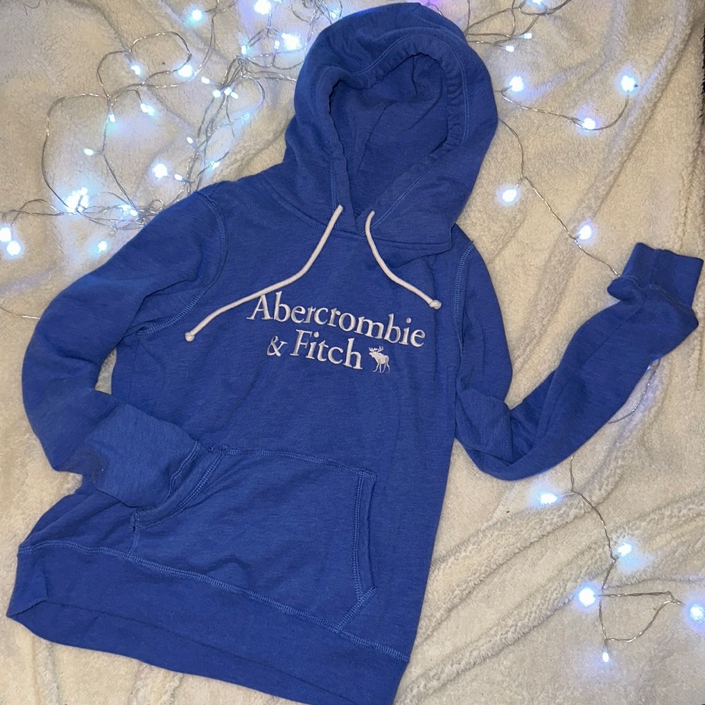 Size Medium Blue Abercrombie & Fitch Hoodie